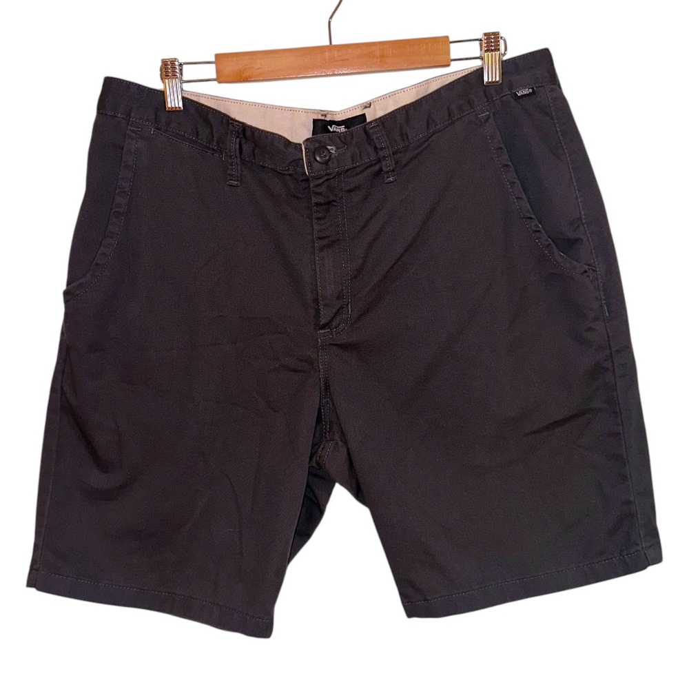 Vans Stretch Twill Chino Shorts In Asphalt Size 38 / 9 inseam